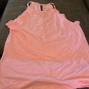 Pink cotton racerback Lilly Pulitzer tank top